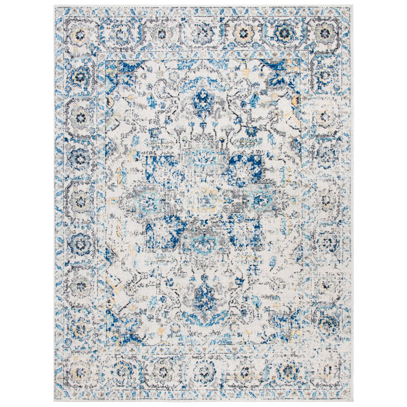 Tapis oriental gris / ivoire Christa, Rectangle 11 pi x 15 pi