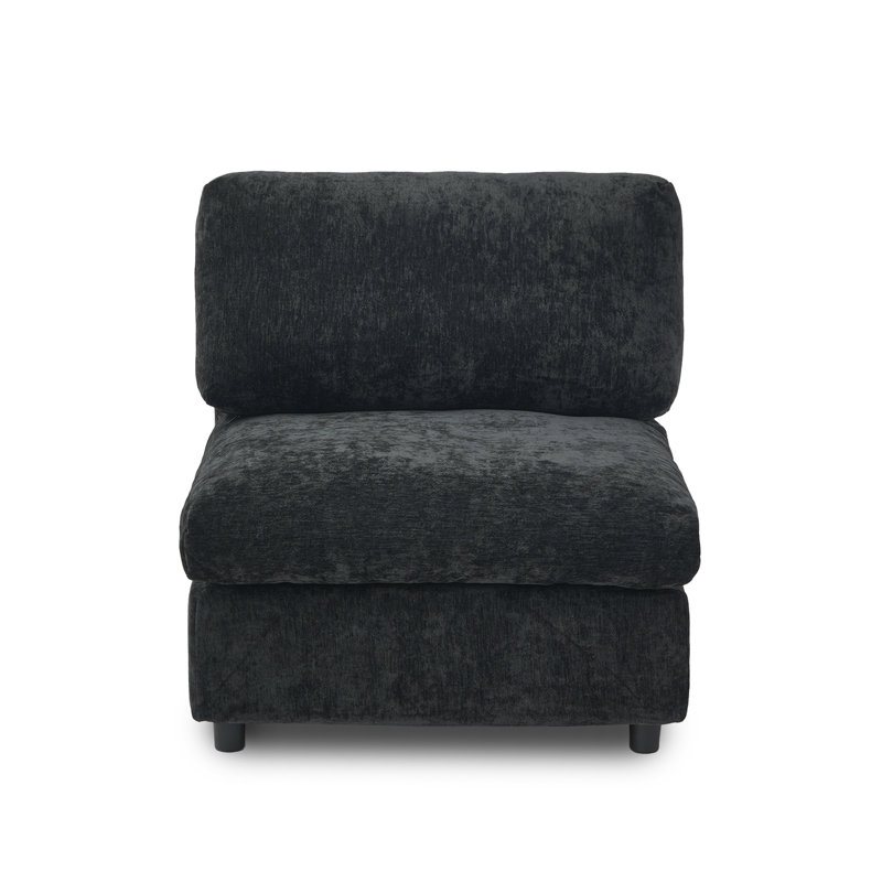 Housse pour fauteuil sans accoudoirs, Black