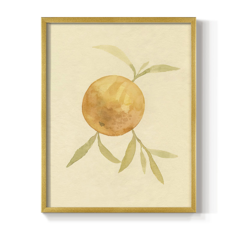 «Dappled Oranges II», reproduction encadrée - bois massif, H 10 po x l 8 po