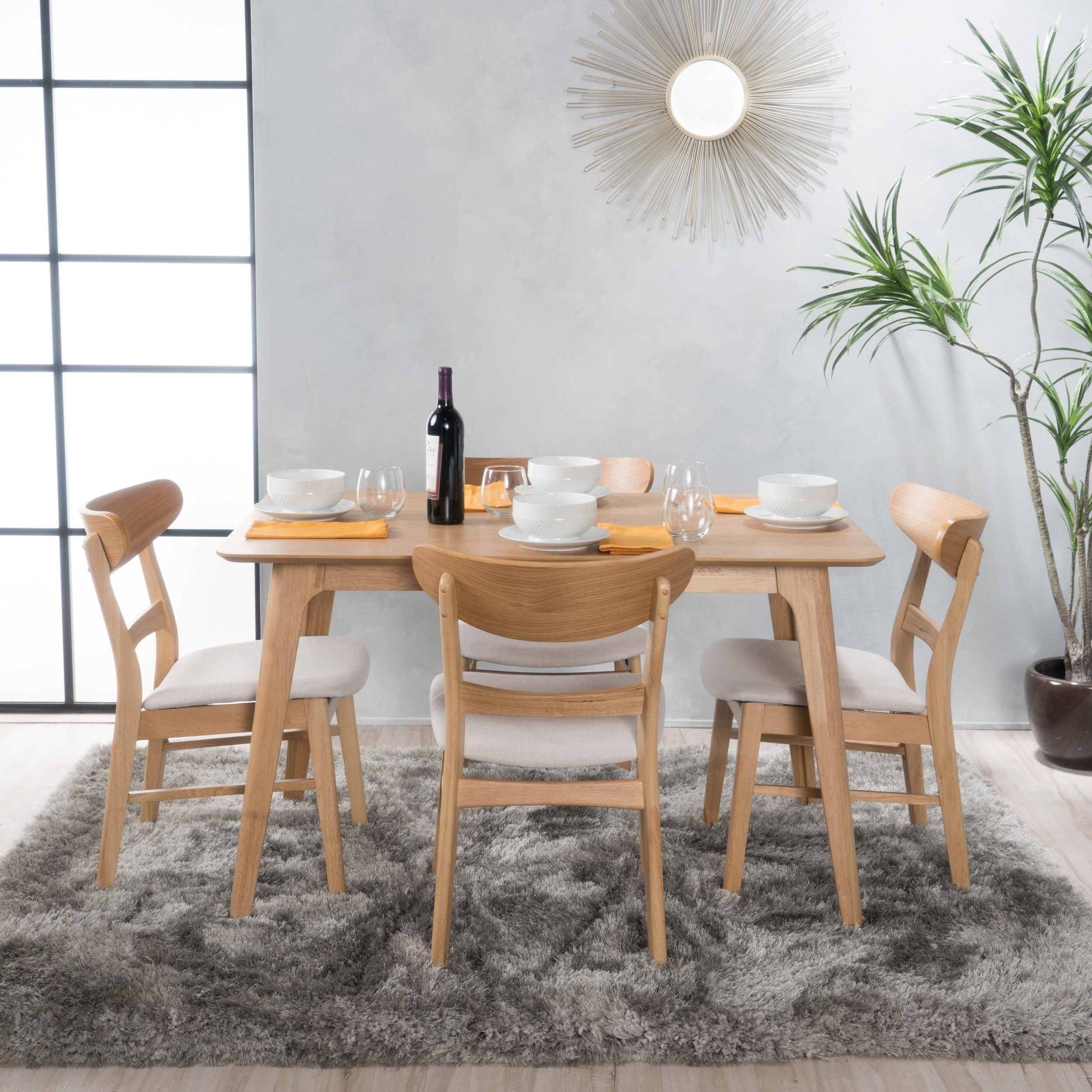 Wade Logan® Armgart 4 - Person Dining Set & Reviews | Wayfair