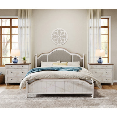 Scarlett Mid-Century Modern 3-Drawer Nightstand