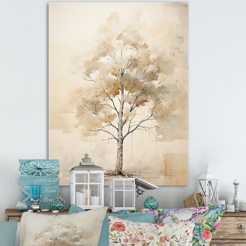 Minimalisme, érable beige, Melody II, H 44 po x l 34 po x P 1,5 po, Toile tendue
