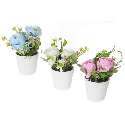 Centre de table pivoine en pot