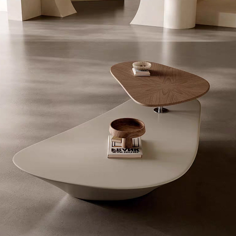 Shaped rotating creative end table