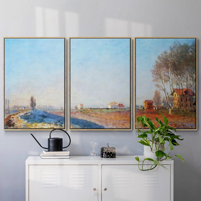 " The Plain Of Colombes, White Frost, 1973 " 3 - Pieces