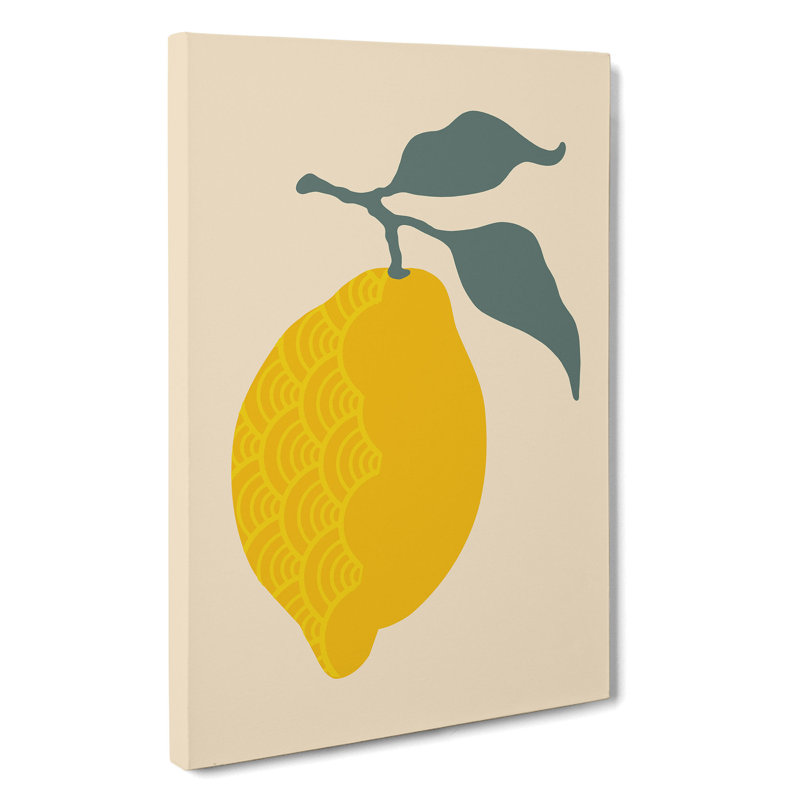 Lemon Fruit - Wrapped Canvas Print, 91cm H x 60cm W x 3cm D