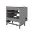 Ensemble de meuble-lavabo 30 po avec lavabo, portes vitrées et tiroir simple-602526947