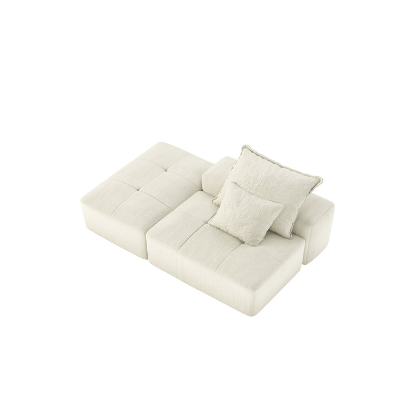 Flâneuse rembourrée, Beige