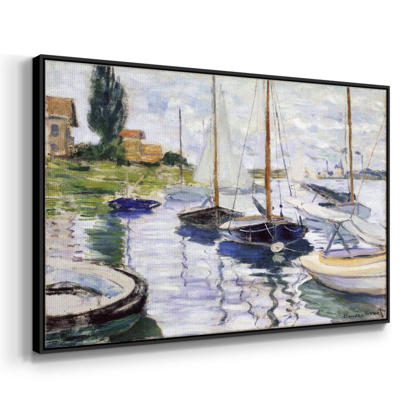Bateaux à Petit, H 25 po x l 37 po x P 2 po, Noir