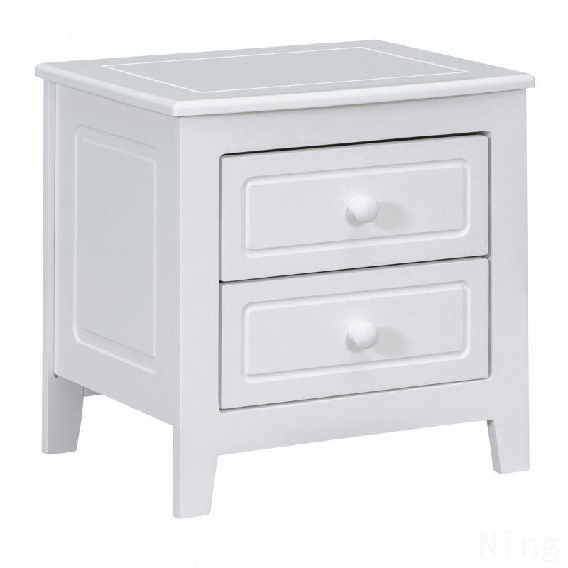 Buono 2 tiroirs au design classique, Blanc