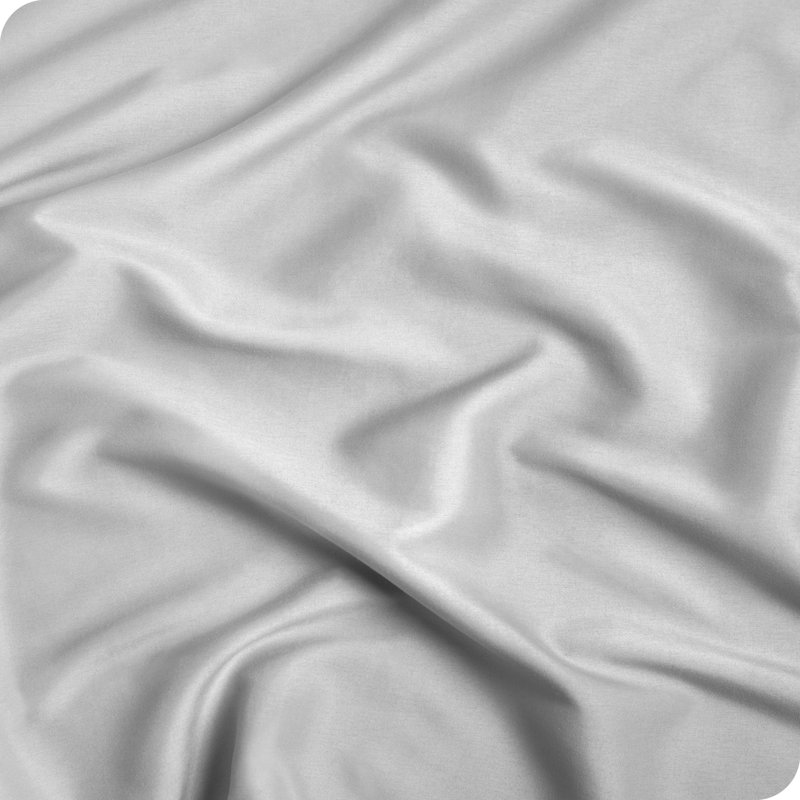 Microfiber Fitted Sheet, Cloud Gray, Short Queen Fitted Sheet