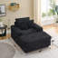 Canapé en velours côtelé simple avec repose-pieds 44 po Kothan-110945467