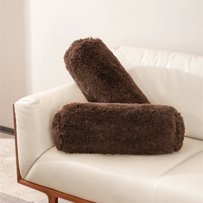 Faux Fur Reversible Throw Pillow