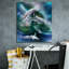 «Dance of the Dolphins» par Carol Cavalaris, art mural sur toile-806611528