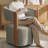 Alke 29.5" W Polyester Swivel Barrel Chair with Solid Wood and Engineered Armrests-102404167
