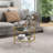 Bupe Glass Top Single Coffee Table-1352929654-1352929651