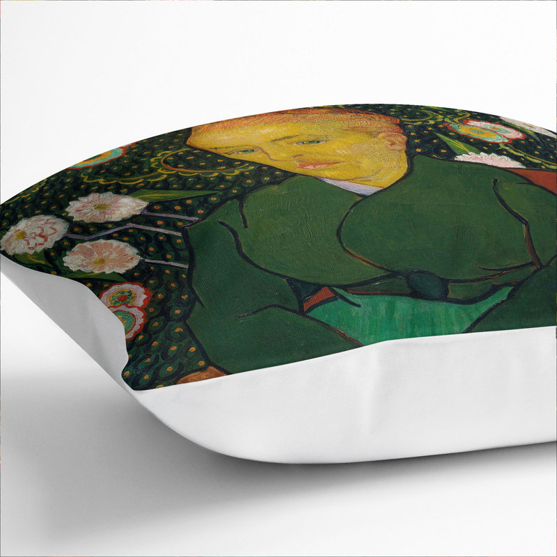 Seated Woman Scatter Cushion with Filling, 55cm H x 55cm W x 20cm D, White