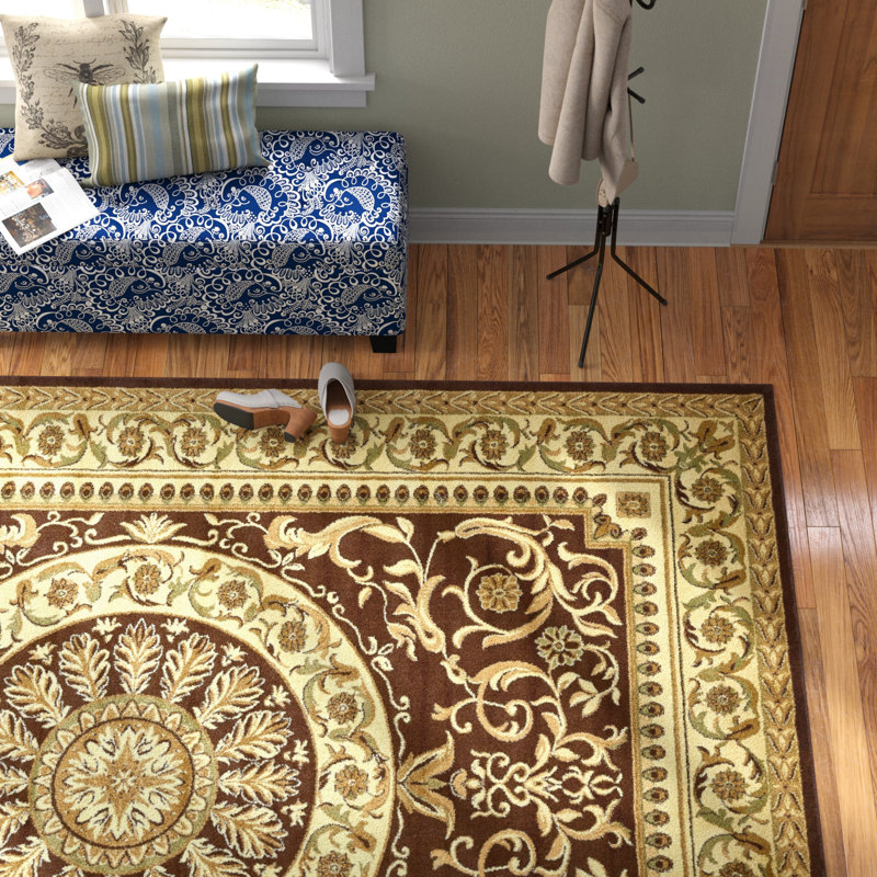 Tapis oriental brun / beige Aracelia, Rectangle 10 pi 6 po x 16 pi 5 po