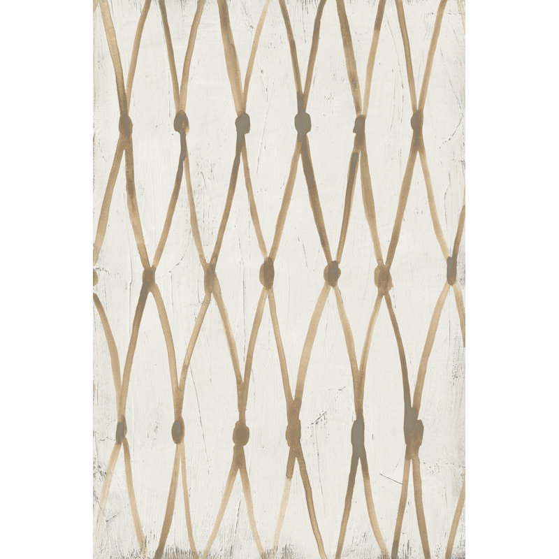 Neutral Lattice IV by June Erica Vess - Wrapped Canvas Art Print, 46cm H x 30cm W