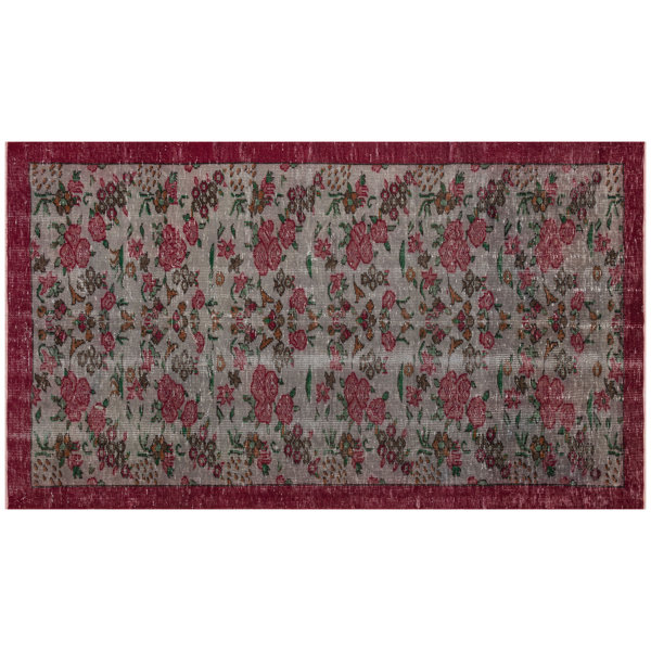 Lofy Vintage Burgundy Indoor/Outdoor Rug | Wayfair