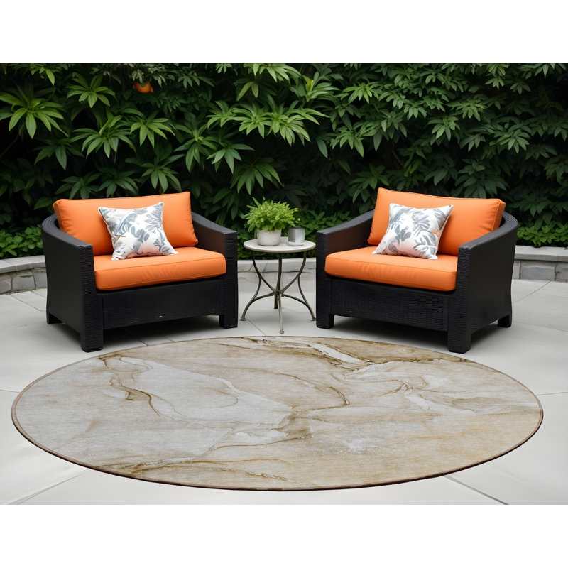 Tapis d'intérieur rond 8 po