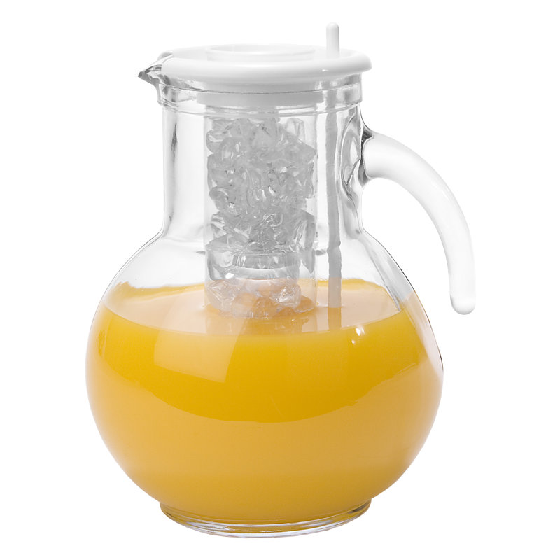 Pichet en verre avec chambre à glace
