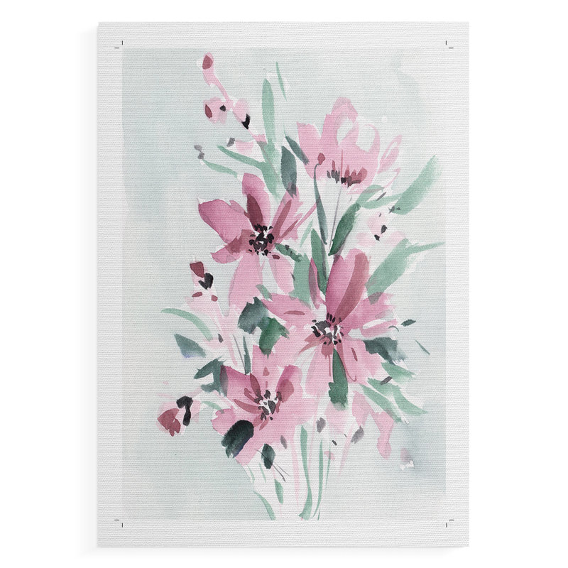 Posy Blooms I - Impression sur toile seulement - NON-CADRE, H 60 po x l 40 po