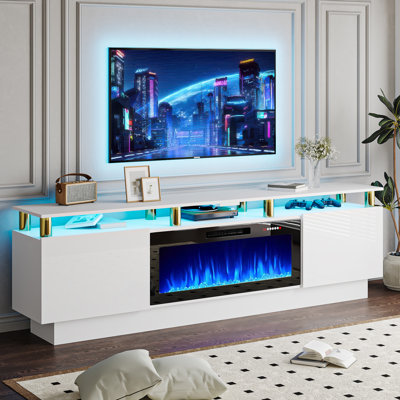 Alazik TV Stand with Electric Fireplace