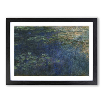 Reflections of Clouds by Claude Monet Framed Oil - Framed Print