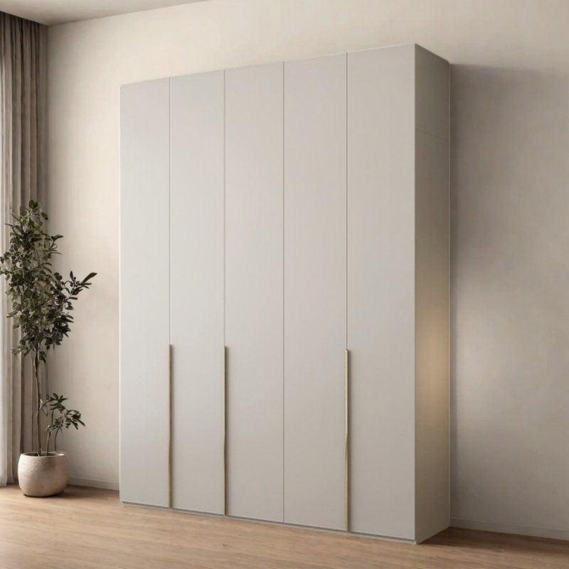 Garde-robe simple de couleur unie, H 94,49 po x l 78,74 po x P 23,62 po