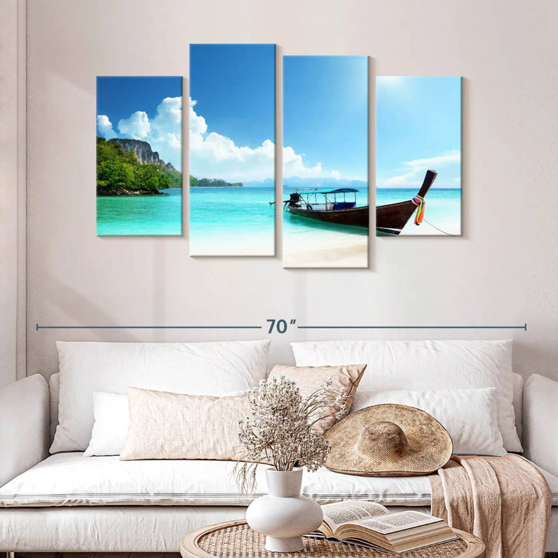 Bateau Mehar Poda Island, H 32 po x l 52 po