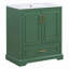 Meuble-lavabo mural 24 po avec porte à fermeture en douceur, fabrication en contreplaqué durable, peu encombrant et facile à installer-118401234