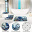 Ensemble de 3 tapis de salle de bain Blue Octopus