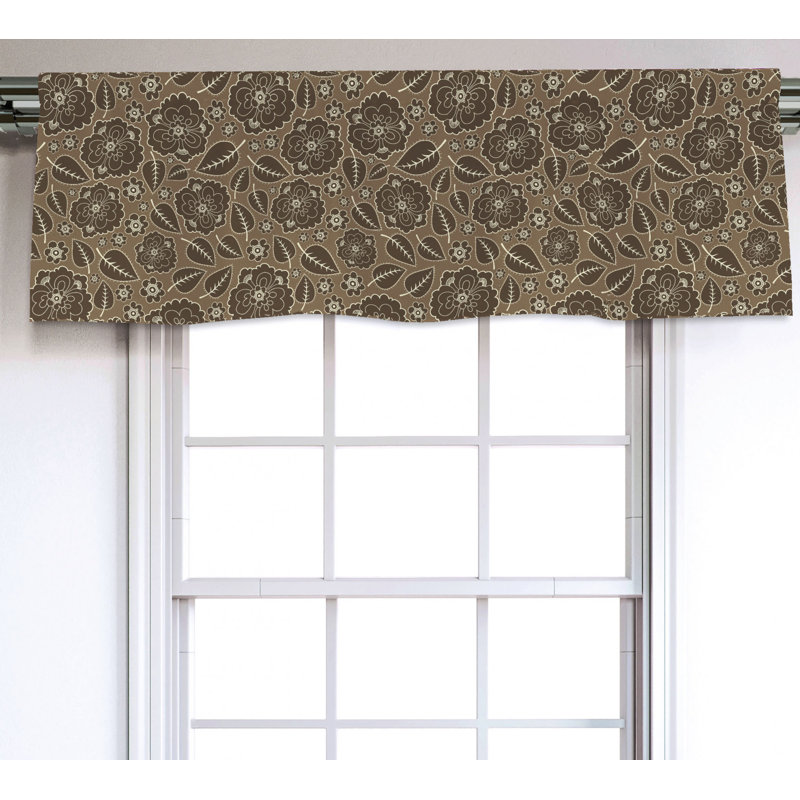 Sateen Ruffled Window Valance