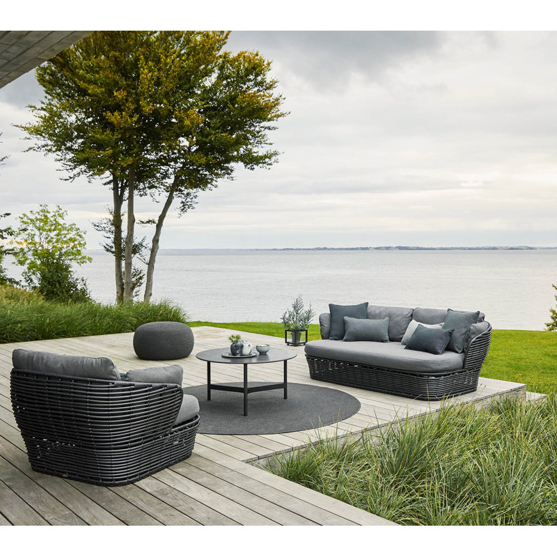 Basket Lounge Chair, Gray, Graphite