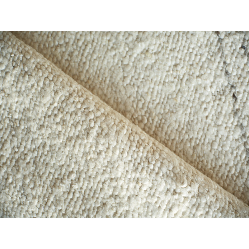Kokomo Flatweave Wool Area Rug in Beige, Rectangle 10' x 14'
