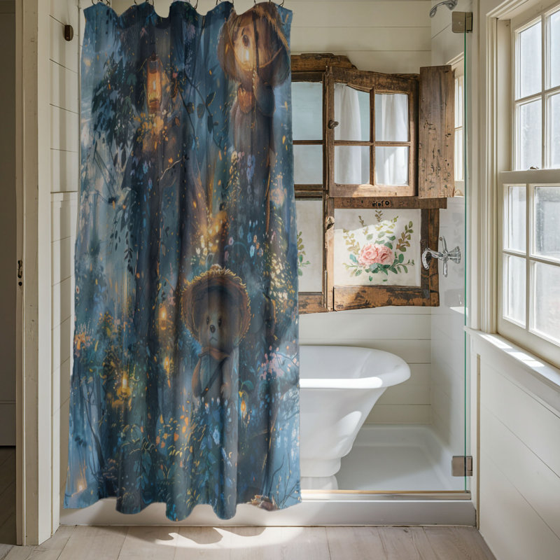 Bear Antics - Premium Shower Curtain, 74"H x 71"W