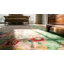 Tapis motif floral antique Art déco