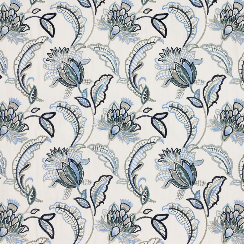 Prive Nottingham Garden Fabric, Blue Sky