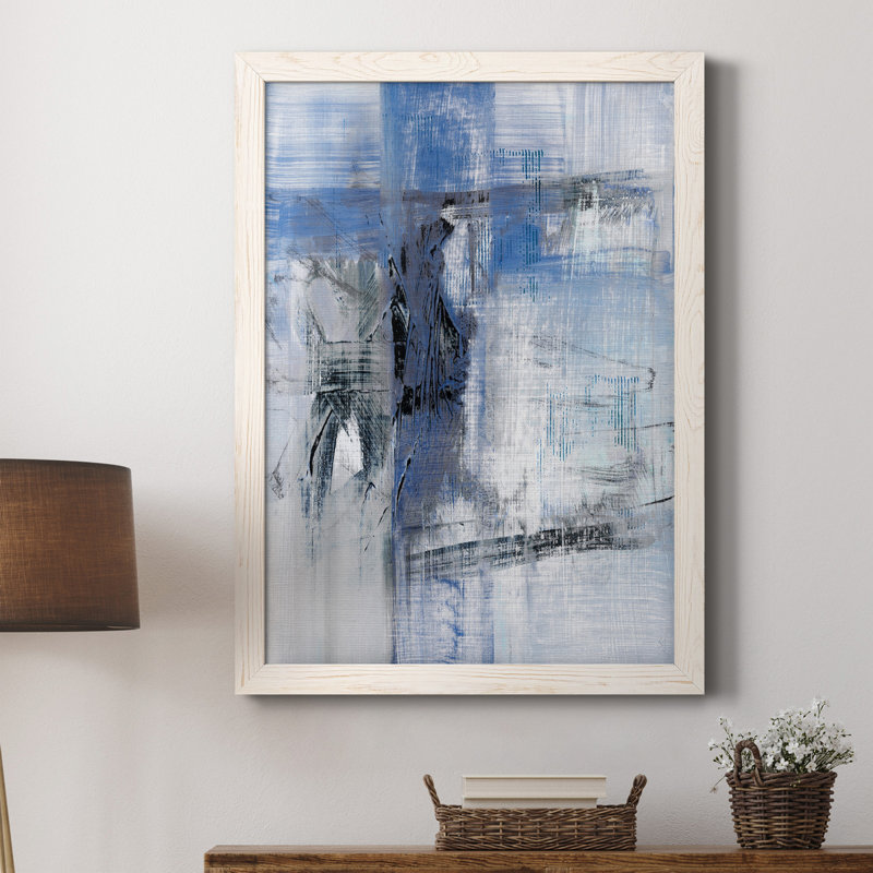 Reflections In Indigo - reproduction d'art sur toile, H 44 po x l 31 po x P 1 po, Blanc