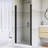 34-35 3/8" Pivot Semi-Frameless Shower Door-114657557