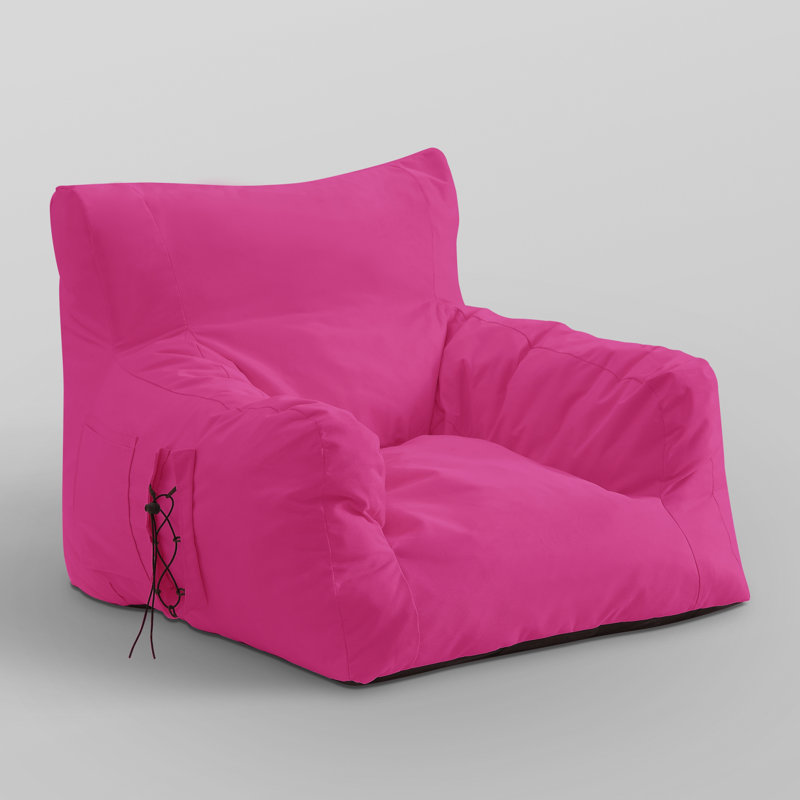 Chaise avec accoudoirs en mousse et mousse extensible pour l'intérieur et l'extérieur Comfy, Fuchsia