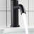 6.57" ADA Compliant High Stainless Single Hole Steel Waterfall Bathroom Faucet-119204618