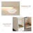 37'' White Cat Litter Box Enclosure, Hidden Indoor Litter Box Furniture With Glass Door and Light, Modern Wooden Kitty House Washroom Sideboard End Table For Large Cats