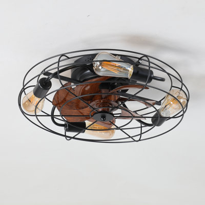 Arbouet 19.7'' Ceiling Fan with Light Kit Bulb included