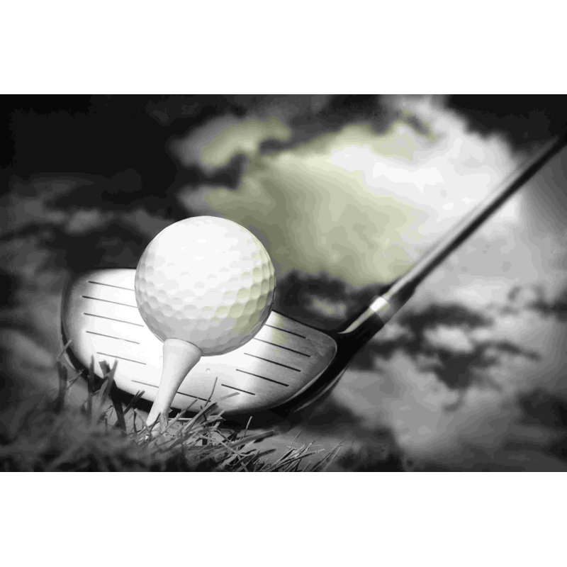 Photographie de golf - reproduction sur toile tendue, H 32 po x l 48 po