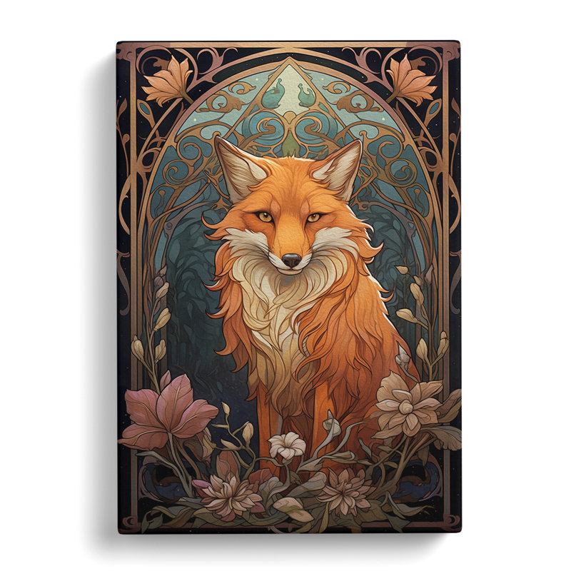 Fox Nouveau No.2 - Print, 76cm H x 50cm W x 3cm D