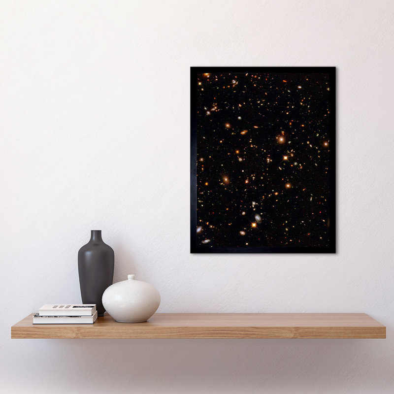 Hubble Space Telescope Look Into Universe's Past Deep Field - Single Picture Frame Print