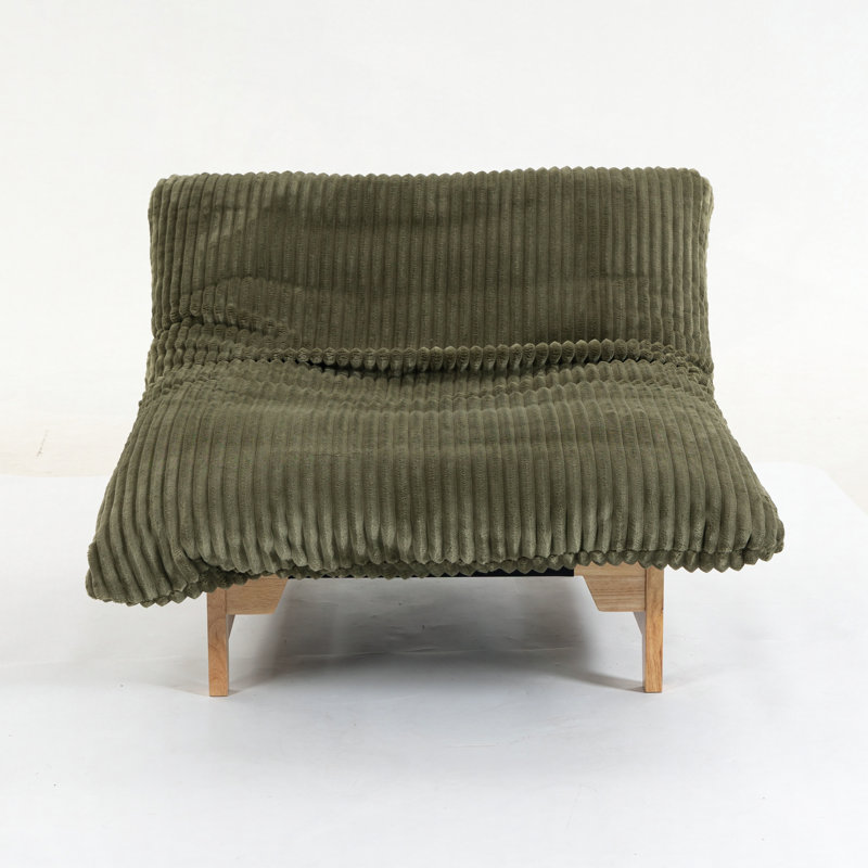 Fauteuil à billes en velours côtelé avec rembourrage en éponge haute densité et conception ergonomique