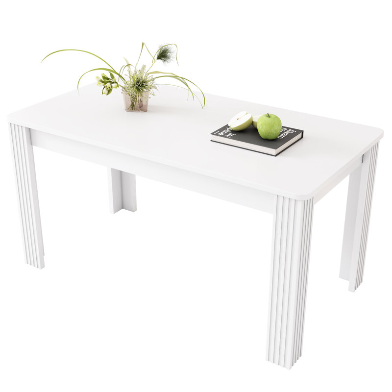 Rectangular Dining Table, White